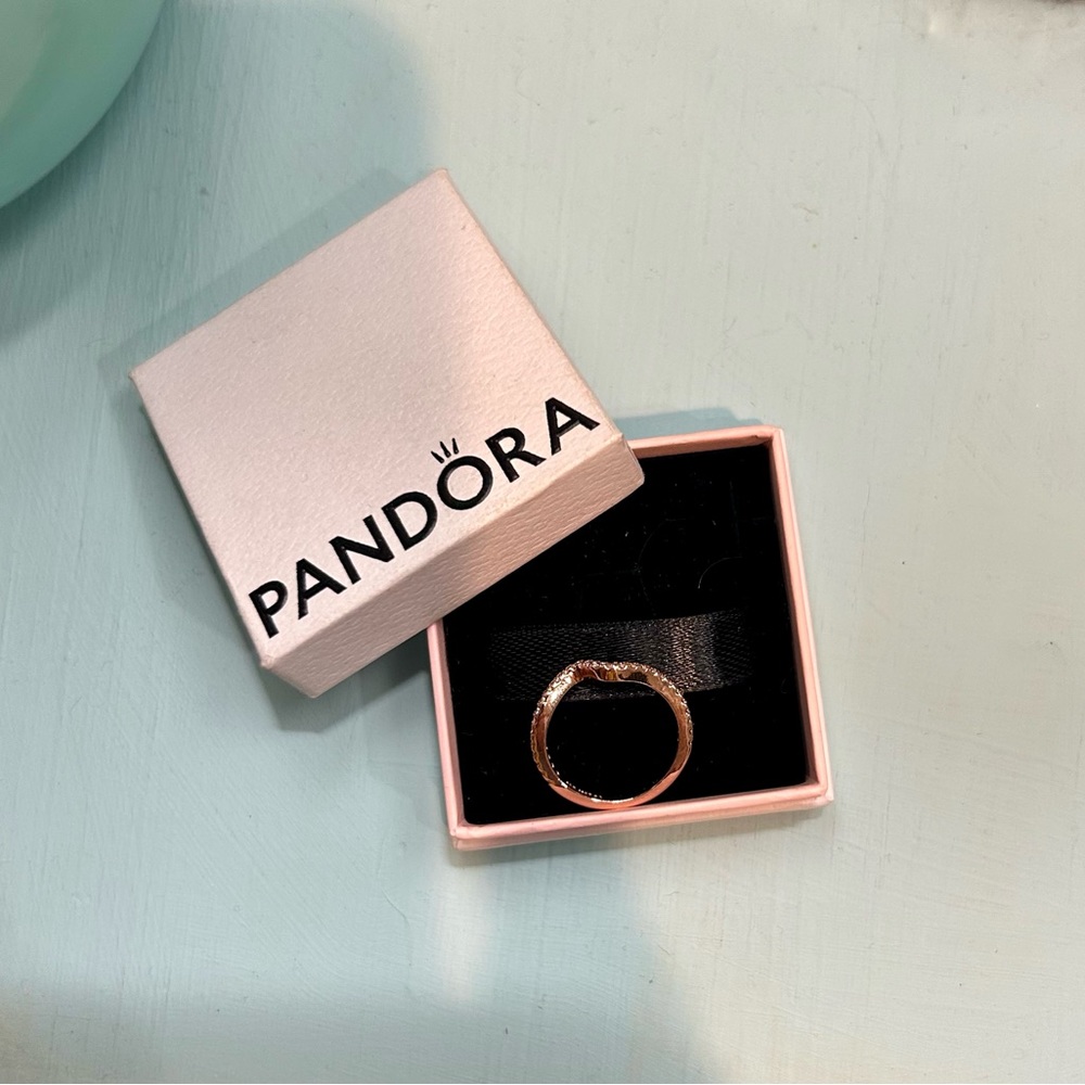 NEW in box Pandora Rose Gold Ring Size 5